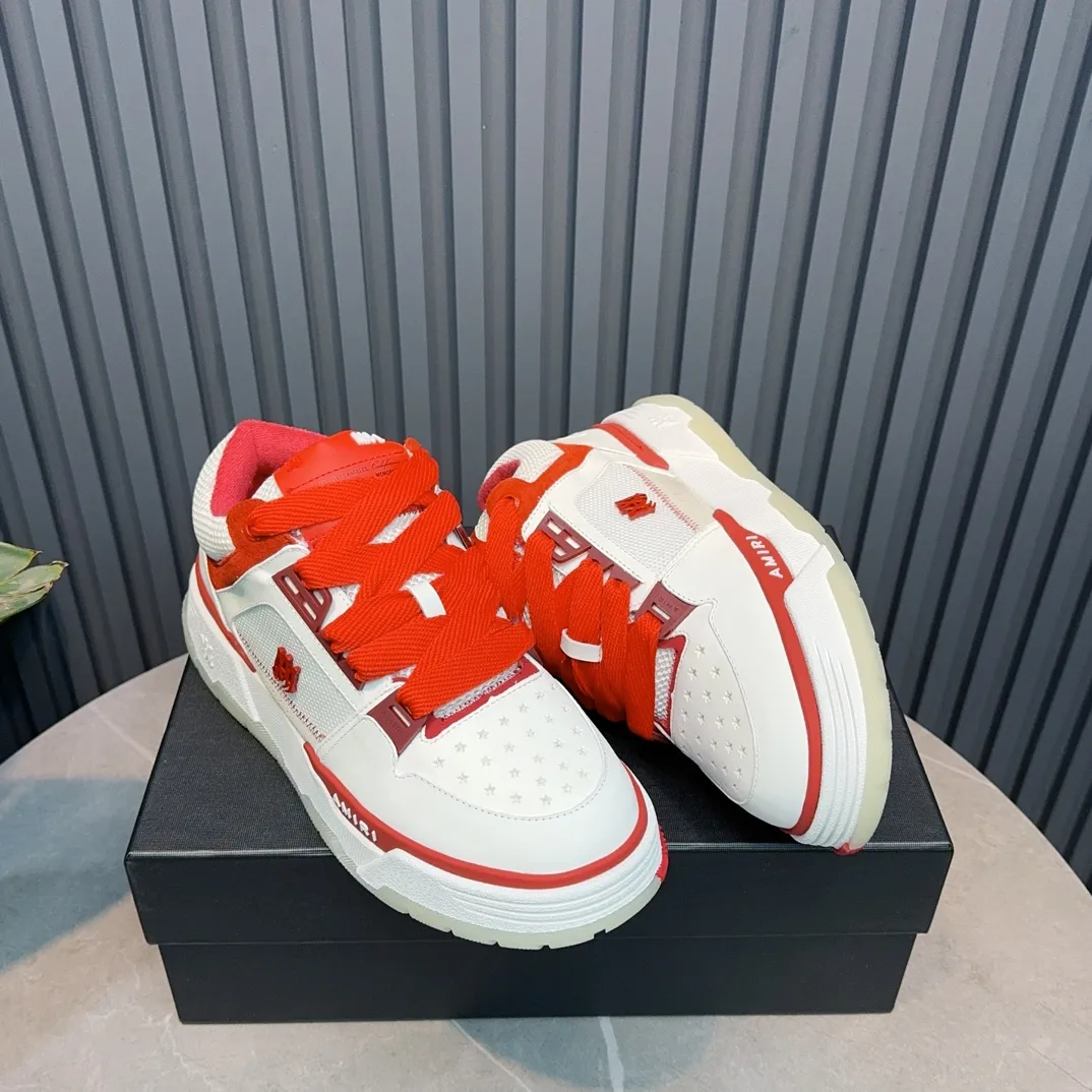 Men's shoes 💰660💰 AMIRI AMIRI trendy brand hot sale 🔥 Available all year round, couples 💑 Official website synchronization Imported fabrics 1⃣️ vs 1⃣️ replica, original factory special original sole, 35-45 (45. non-refundable)
